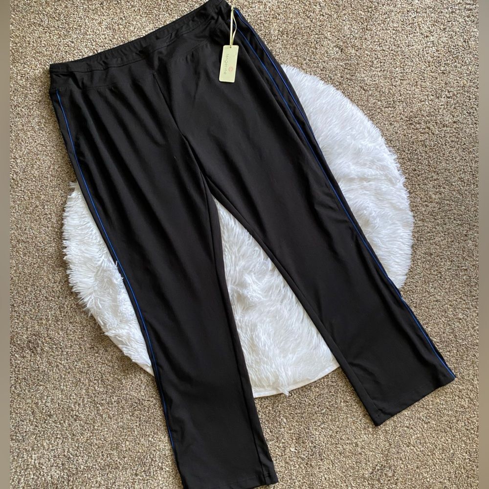 Tangerine Activewear Pants New Stretch Yoga Black Womens Size XXL‎